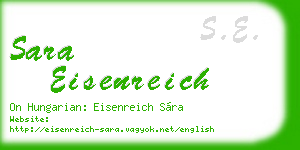 sara eisenreich business card